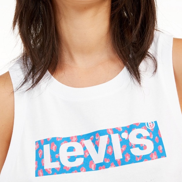 Levi’s Logo Cropped Tank Top - Picture 1 of 5